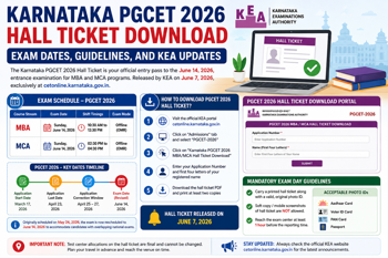 Karnataka PGCET 2026 Hall Ticket Download: Exam Dates, Guidelines, and KEA Updates